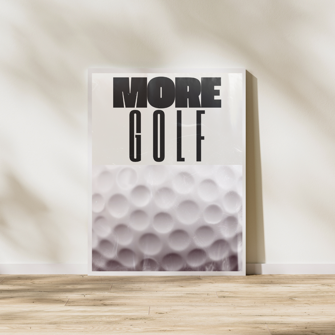 More Golf, Vintage Inspired Print