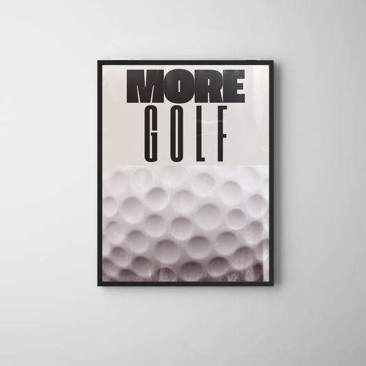 More Golf, Vintage Inspired Print